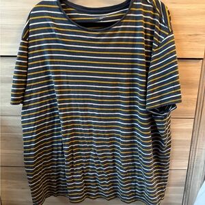 Goodfellow & Co Blue and Yellow Striped Tee